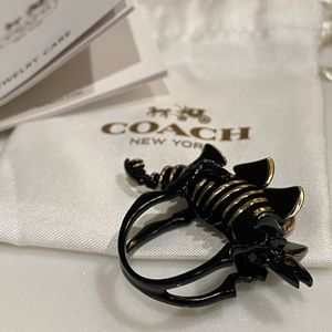 RARE NWOT Coach Steggy ring Size 6